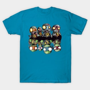 Turtle Zombie Reflections T-Shirt